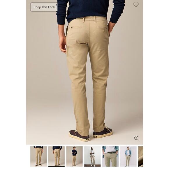 J. Crew Men's 484 Slim Khaki Pants 30x30 - Picture 2 of 8